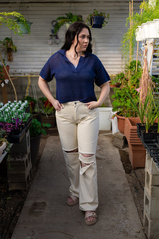 Adeline Embroidered Cargo Pants