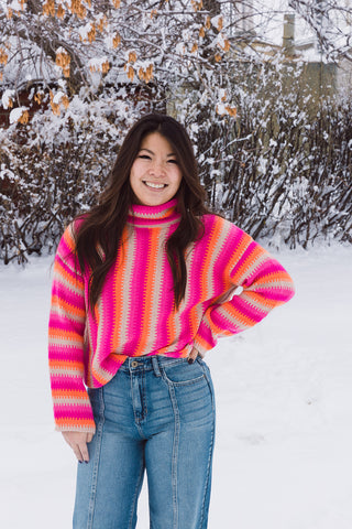 Aliso Striped Knit Sweater