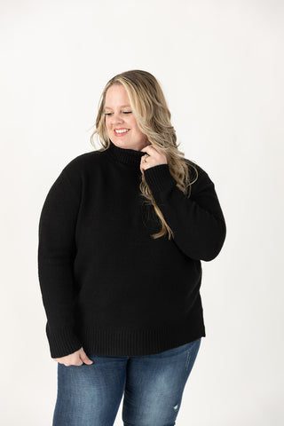 Nikki Long Sleeve Colorblock Sweater Curvy